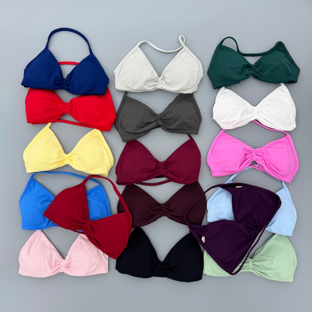 Minimizer Bra Women - ストラップブラ ジムトップ レディース ハイサポート プッシュアップ 細ストラップ