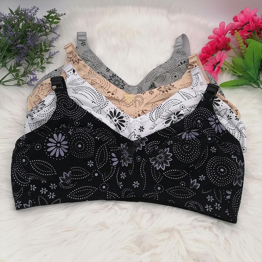 女性用コットンブラ,大きなカップ,柔らかい下着,日常の快適さ - Cotton Bra Everyday のレビューと価格