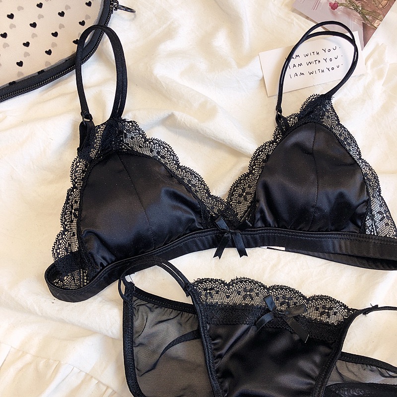 フランス製セクシーレース三角カップブラ、無地、ノンワイヤー、 - Cotton Bra Everyday のレビューと価格